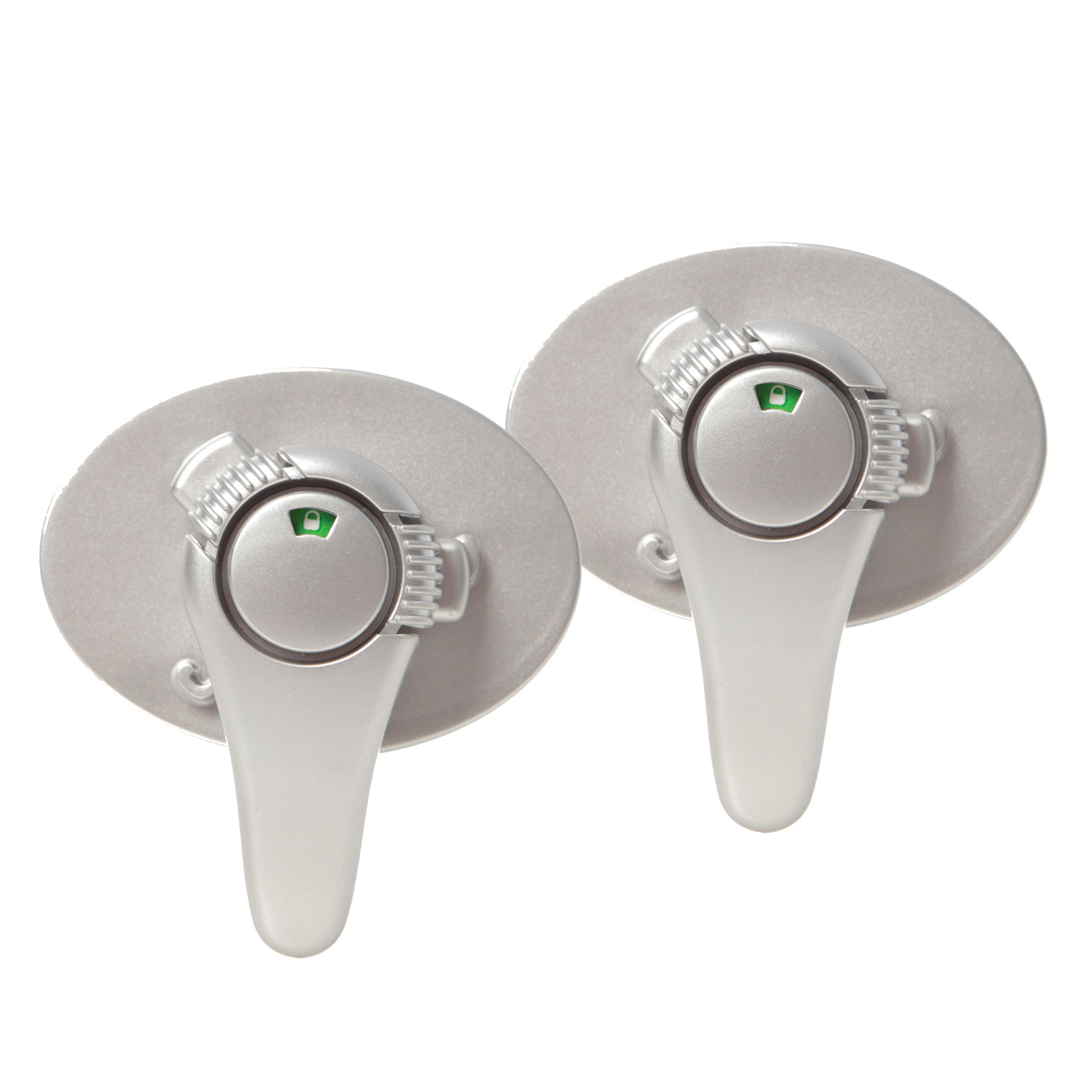 Swivel Appliance Lock With EZ Indicator - Silver 2 Pack