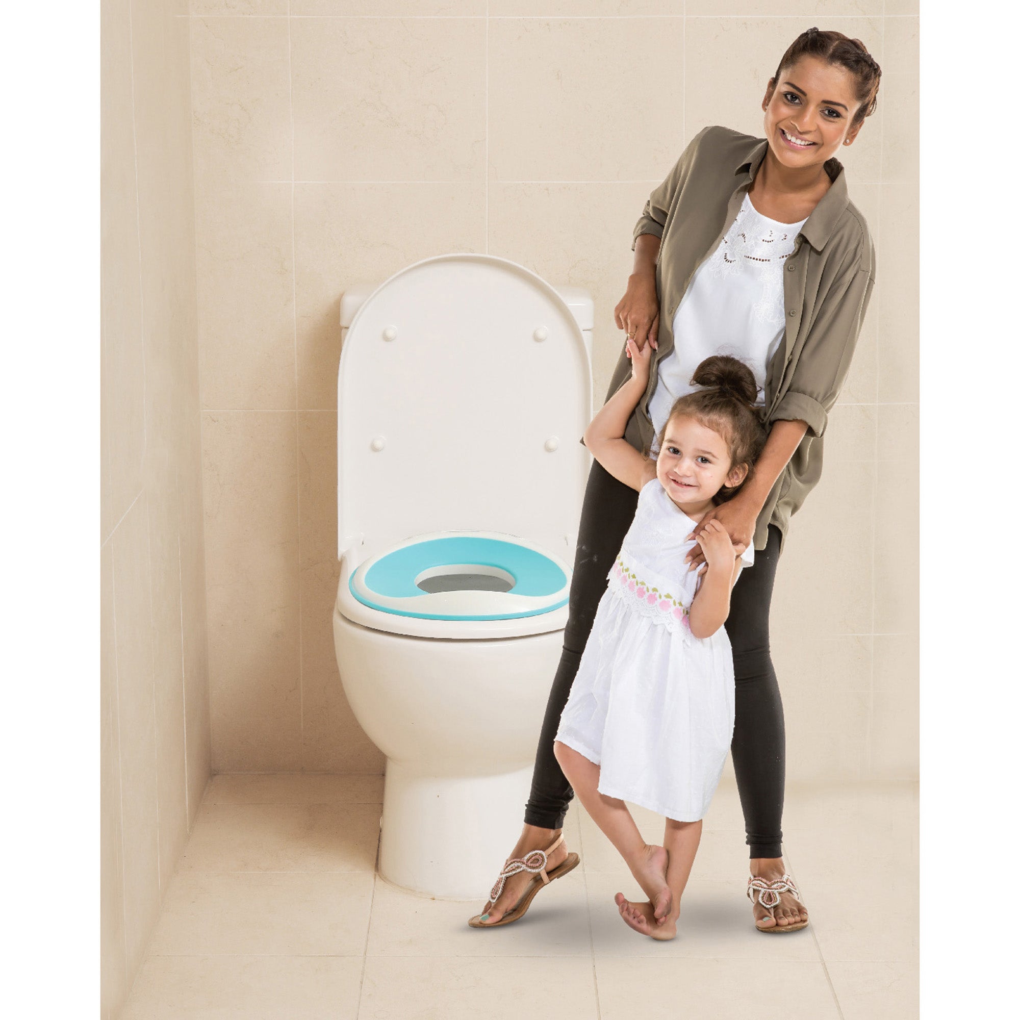 NEW EZY-Toiler Trainer Seat Aqua