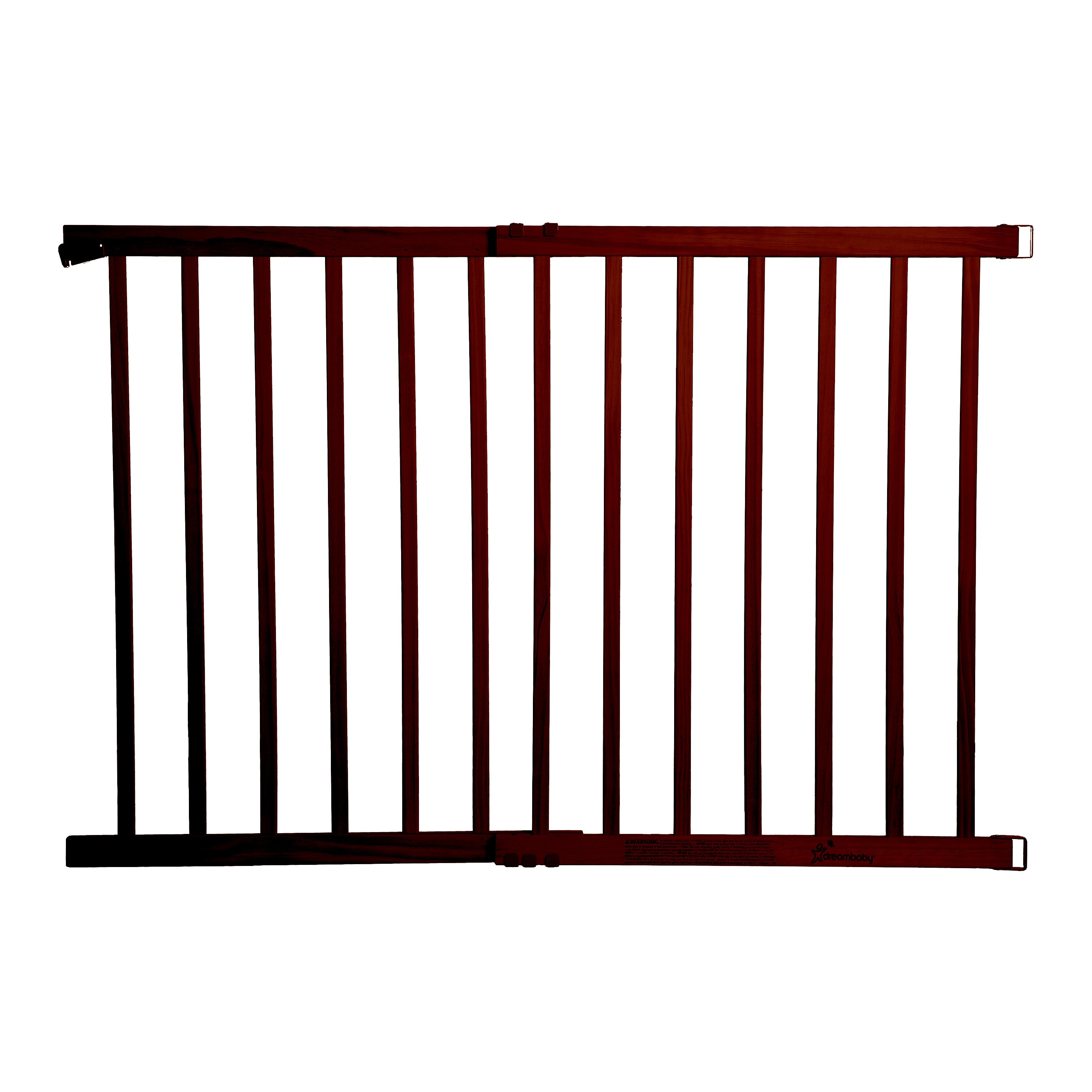 NELSON ADJUSTABLE WOOD GATE ESPRESSO